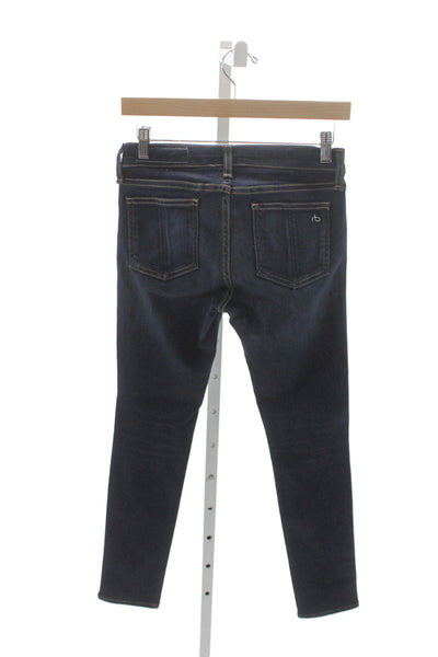 Rag & Bone Jean Womens Skinny Blue Jeans Mid Rise Size 26
