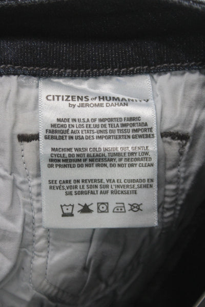 Citizens of Humanity Women Skinny Jeans Gray Rayon Mid Rise 25in Size 26
