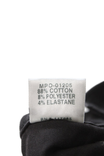 J Brand Women Ankle Jeans Black Mid-Rise Distressed 25in Cotton Blend Size 26