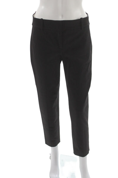 J Crew Women Ankle Pants Gray Cotton Blend Zip Work Size 4