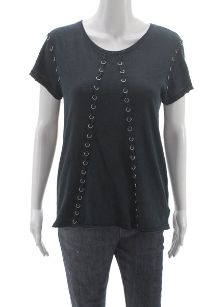 Joes Womens Basic T-Shirt Black 100% Cotton Round Neck Short Sleeve Size XS
