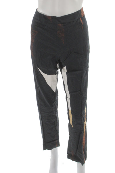 Weekend Max Mara Womens Cropped Multicolor Geometric Pants Size 14