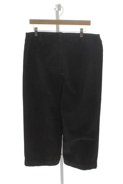 Eileen Fisher Women Blue Straight Jeans Mid Rise Cotton Blend Size 14