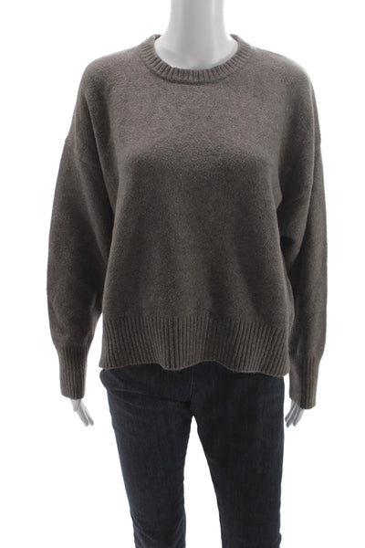 Z Supply Women Pullover Sweater Brown Crew Neck Long Sleeve Size S
