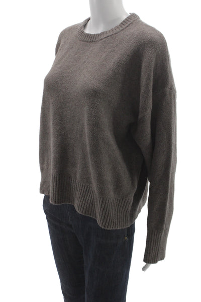 Z Supply Women Pullover Sweater Brown Crew Neck Long Sleeve Size S