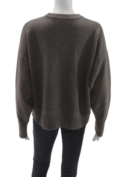 Z Supply Women Pullover Sweater Brown Crew Neck Long Sleeve Size S