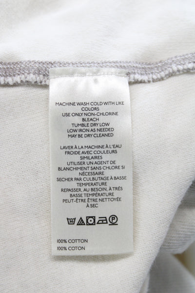 We The Free Womens Beige V-Neck Pullover Sweatshirt Cotton Long Sleeve Size S