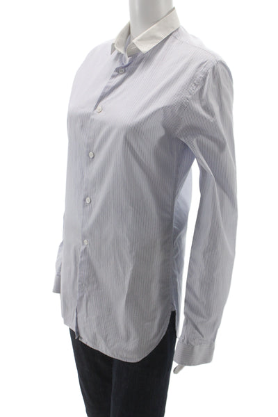 The Kooples Women Striped Cotton Collared Button-Up Long Sleeve Top Size XS