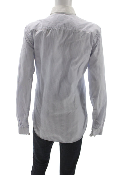 The Kooples Women Striped Cotton Collared Button-Up Long Sleeve Top Size XS