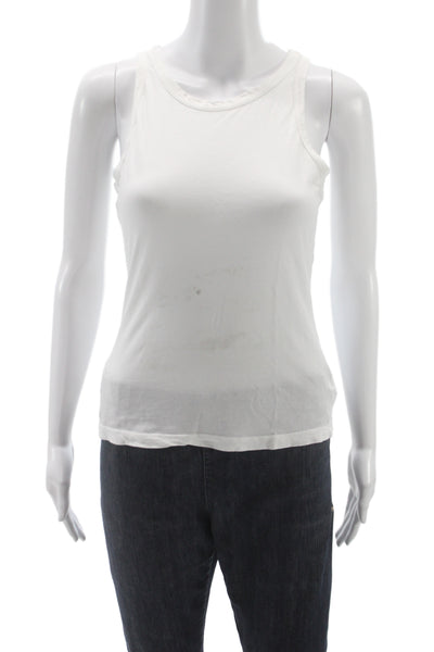 Cotton Citizen Women Basic White Supima Cotton Sleeveless Tank Size S