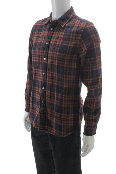 PS Paul Smith Mens Blue Plaid Flannel Button-Up Long Sleeve Shirt Size M