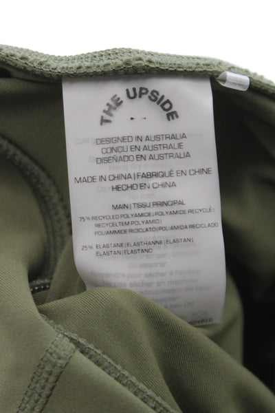 The Upside Womens Ankle Leggings Green Athleisure Size 6
