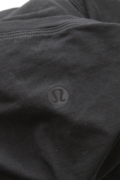 Lululemon Womens Athleisure Cotton Gray Crew Neck T-Shirt Short Sleeve Size 6