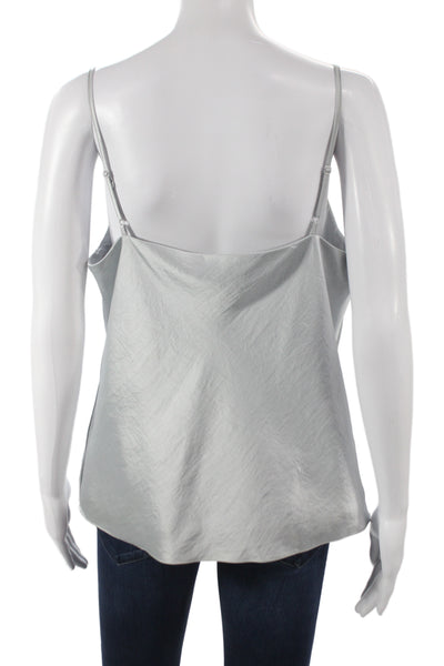 Bailey 44 Womens Cowl Neck Camisole Silver Sleeveless Pullover Party Size L