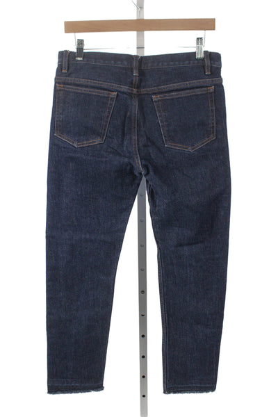 APC Men Blue Cotton Tapered Jeans Button Closure Size 30