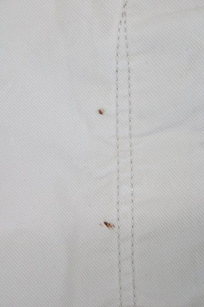 Theory Mens Straight Jeans Beige Cotton Button Fly Size 33