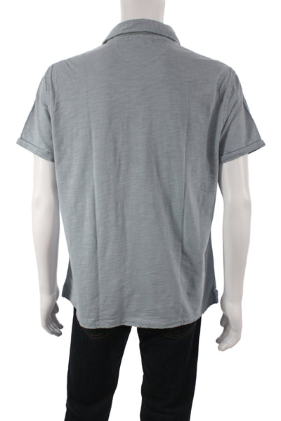 Alex Mill Mens Collared Gray Polo 100% Cotton Short Sleeve Size XL