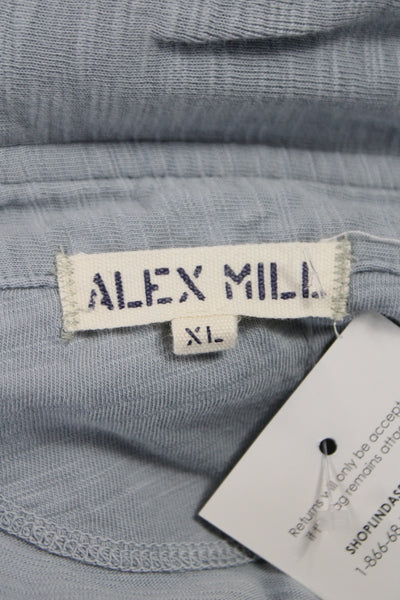 Alex Mill Mens Collared Gray Polo 100% Cotton Short Sleeve Size XL