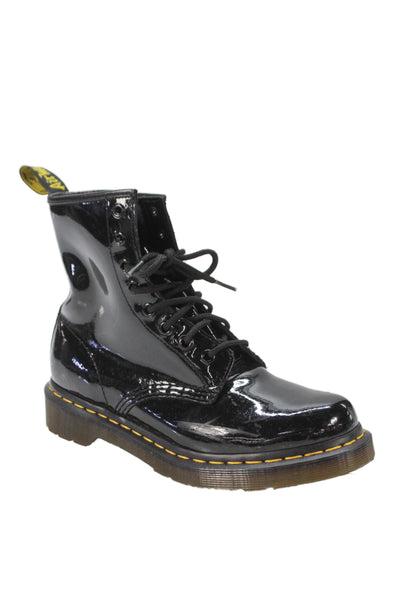 Dr. Martens Women's Leather Lace Up Combat Boots Black Size 7