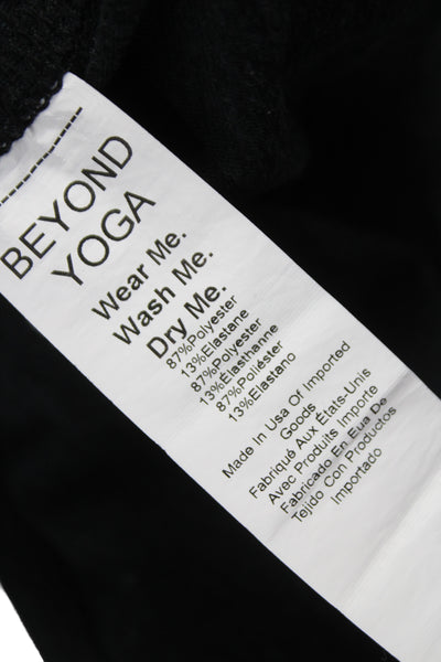Beyond Yoga Womens One Shoulder Cropped Tank Gray Polyester Blend Size S