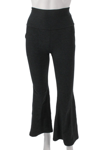 Beyond Yoga Womens Yoga Pants Gray Solid Pull On Size S