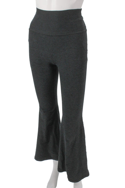 Beyond Yoga Womens Yoga Pants Gray Solid Pull On Size S