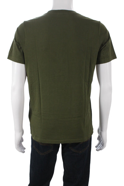 Paul Smith Mens Organic Cotton Green Basic T-Shirt Size M