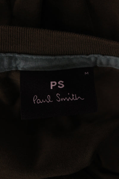 Paul Smith Mens Organic Cotton Green Basic T-Shirt Size M
