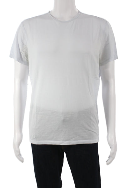 John Varvatos Mens Basic Blue Pima Cotton Short Sleeve T-Shirt Size M
