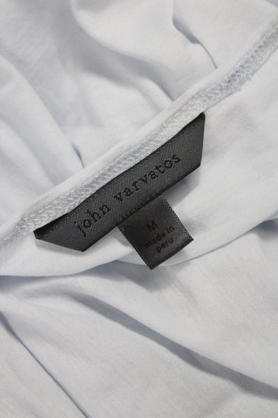 John Varvatos Mens Basic Blue Pima Cotton Short Sleeve T-Shirt Size M
