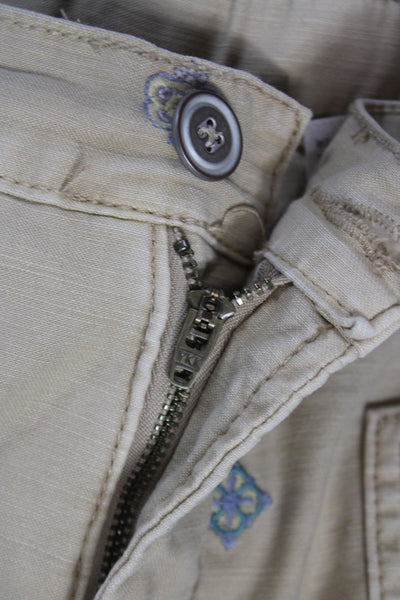 Pilcro Anthropologie Womens Carpenter Pants Beige Size 31
