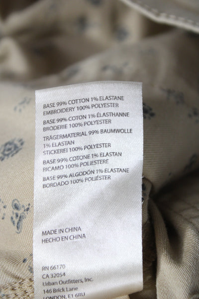 Pilcro Anthropologie Womens Carpenter Pants Beige Size 31
