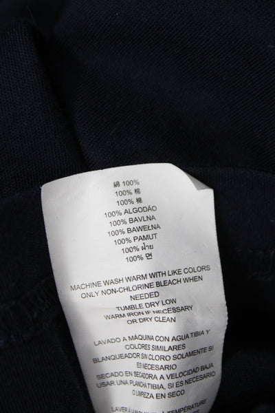 Michael Kors Mens Blue Short Sleeve Collared Cotton Polo Size L