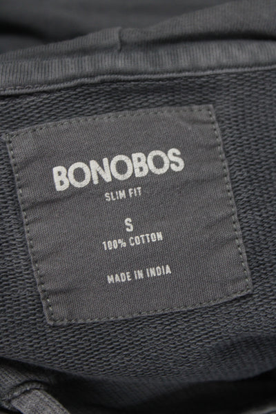 Bonobos Mens Pullover Gray Cotton Crewneck Long Sleeve Size S