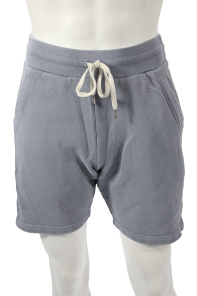 John Elliott Mens Sweat Shorts Gray Cotton Blend Drawstring Casual Size 1