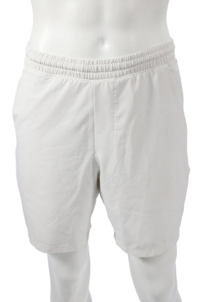 Lululemon Mens Athletic Shorts White Drawstring Recycled Polyester Size M