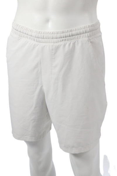 Lululemon Mens Athletic Shorts White Drawstring Recycled Polyester Size M