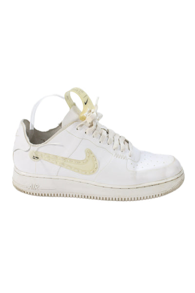 Nike Men's Leather Lace Up Trainer Athletic Sneakers White Size 9