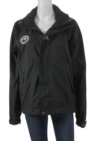 Helly Hansen Womens Equestrian Windbreaker Black Zip Long Sleeve Size XS
