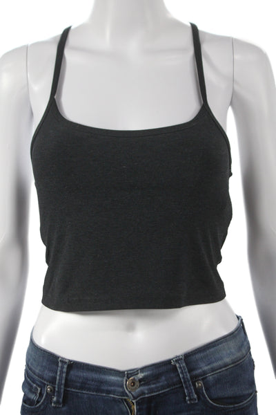 Beyond Yoga Women Gray Scoop Neck Sleeveless Tank Basic Yoga Pullover Size S