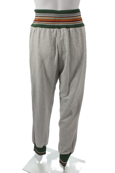 3.1 Phillip Lim Women Jogger Pants Gray Tie Waist Cotton Size L