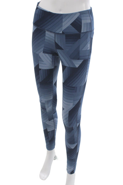 Athleta Womens Ankle Geometric Leggings Blue Size S