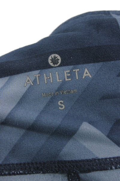 Athleta Womens Ankle Geometric Leggings Blue Size S