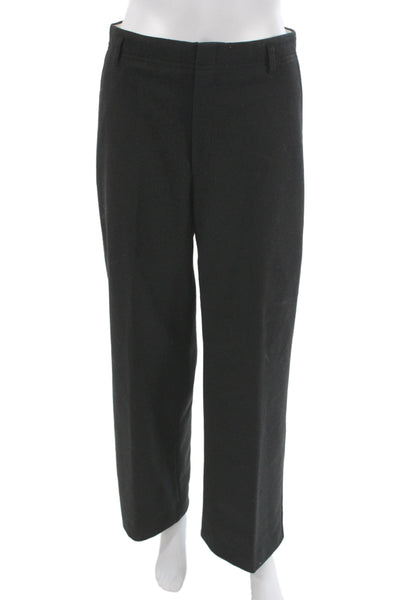 Banana Republic Womens Dress Pants Black Recycled Wool Blend Zip Size 4