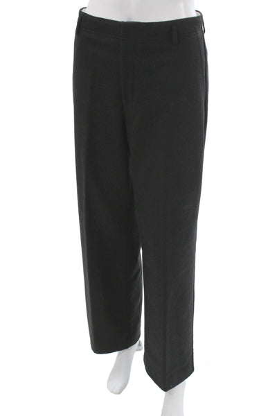 Banana Republic Womens Dress Pants Black Recycled Wool Blend Zip Size 4