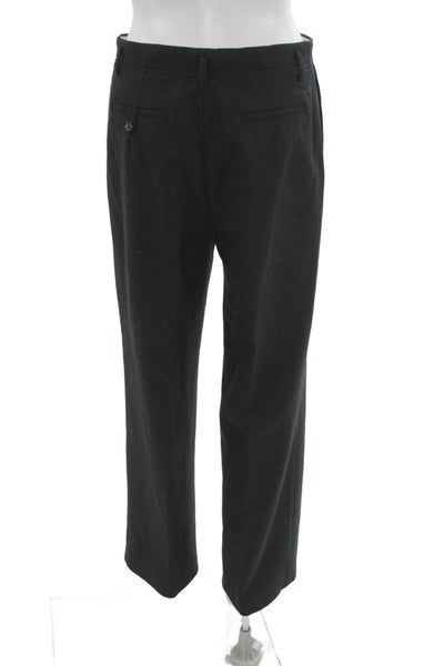Banana Republic Womens Dress Pants Black Recycled Wool Blend Zip Size 4