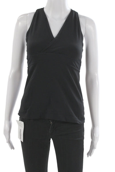 Lululemon Women Halter Tank Black Sleeveless Stretch Size 4