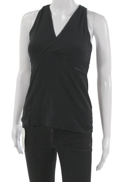 Lululemon Women Halter Tank Black Sleeveless Stretch Size 4