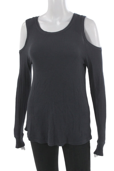 Sanctuary Women Gray Tunic Long Sleeve Round Neck Modal Pullover Size S