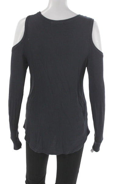 Sanctuary Women Gray Tunic Long Sleeve Round Neck Modal Pullover Size S
